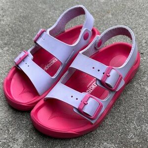 BIRKENSTOCK | Girl’s 31 Lavender Pink Mogami Birko Flor Sandals